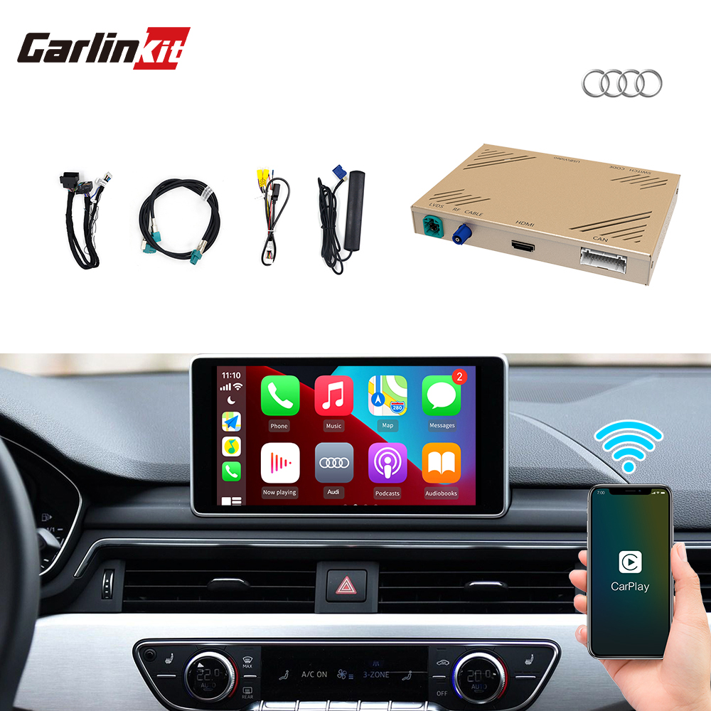 Беспроводная зеркальная ссылка Carplay Box AirPlay Для Audi A1 A3 A4 A5 A6 C7 A7 A8 Q3 Q5 Q7 S4 S5 S7 MMI