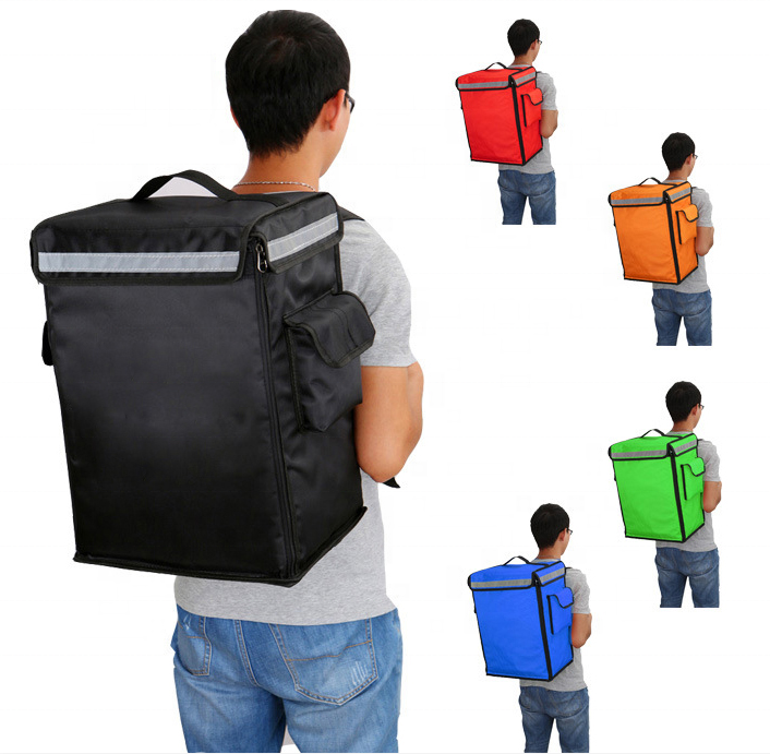Manufacture Uber Eat Aluminium Foil Insulated Thermal Delivery Bag For Hot Food Waterproof