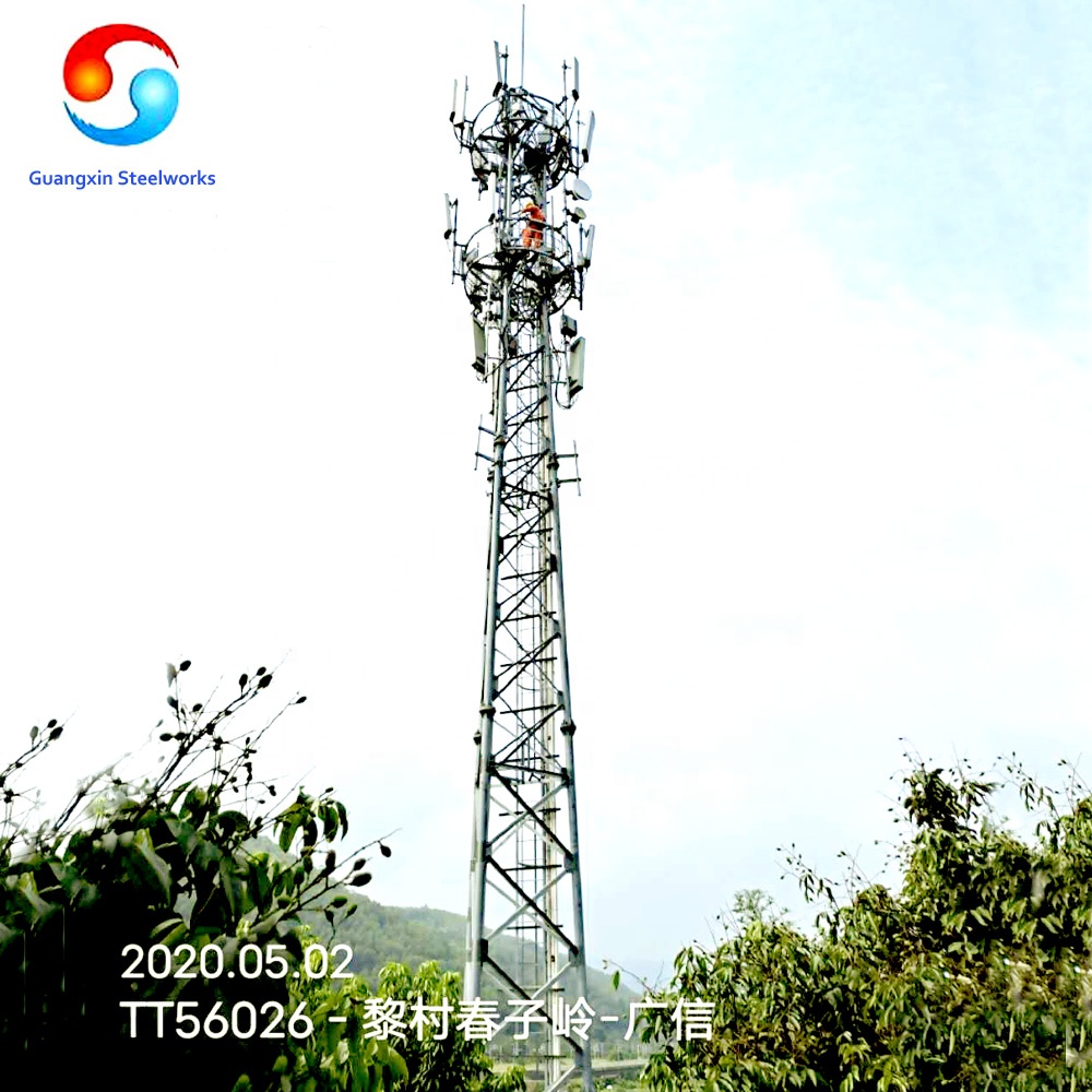 Стальная Телекоммуникация с 4 ножками, GSM и антенная башня 5G и высокий Мачтовый Полюс