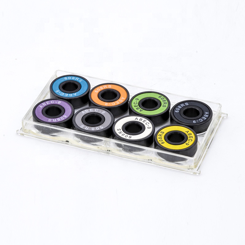 ABEC-7 ABEC-9 OEM подшипник для скейтборда с черным покрытием 608 2RS