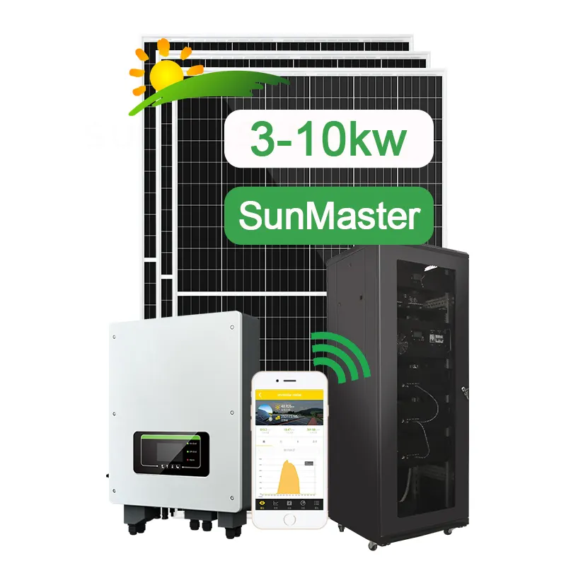 Sunmaster 5 кВт Lifepo4 батарея цена мини солнечные панели портативный литиевый 3000 Вт 1000 Вт 2000 Вт Мощность 6000 Вт Солнечный генератор