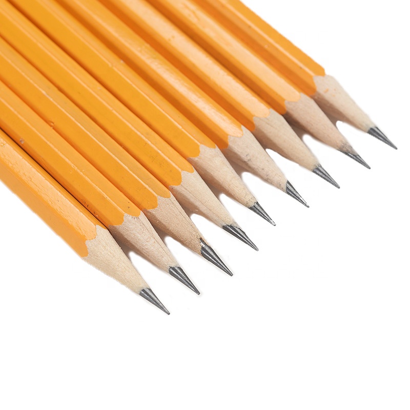 High quality stationery school supplies wholesale pencil wooden children's rubber pencils students writing HB pencils