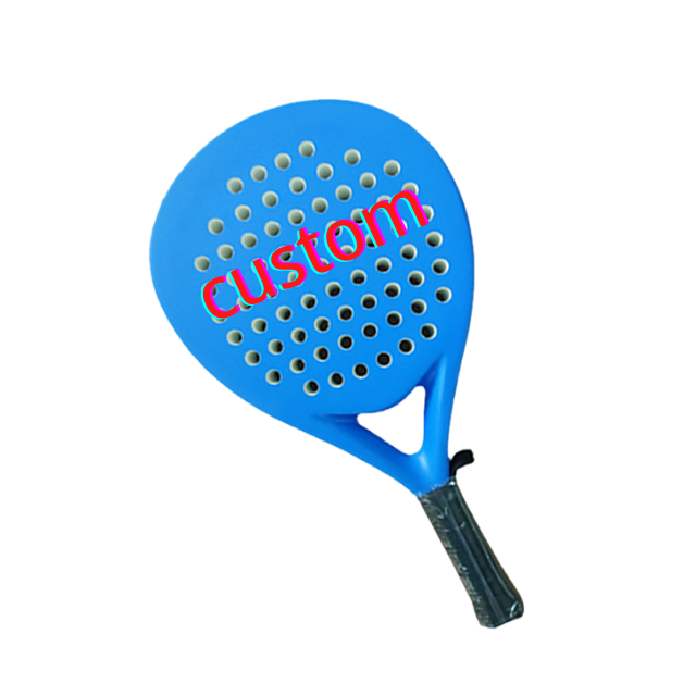 Custom Hot Selling High Quality Beach Professional Table Carbon Fiber Black Blue Padle Tennis Rackets