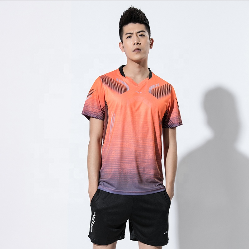 Custom Made Coolmax Table Tennis Sports Shirt Tennis Tee