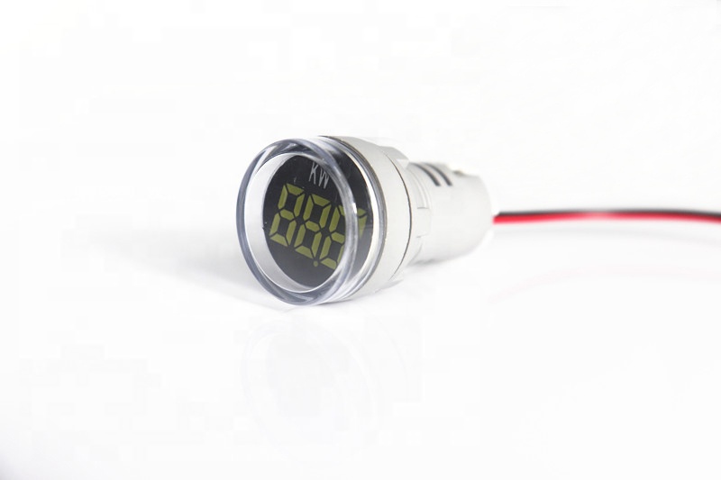 Нин круглая 22 мм AD101-22KW индикатор измеритель мощности AC220V 380V светодиодный цифровой дисплей счетчик энергии Мощность счетчик