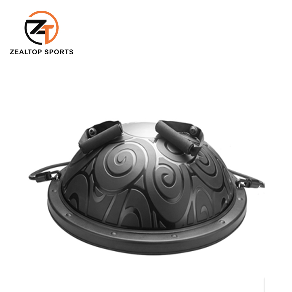 Anti-burst Plastic half ball balance trainer half gym fitness yoga ball factory