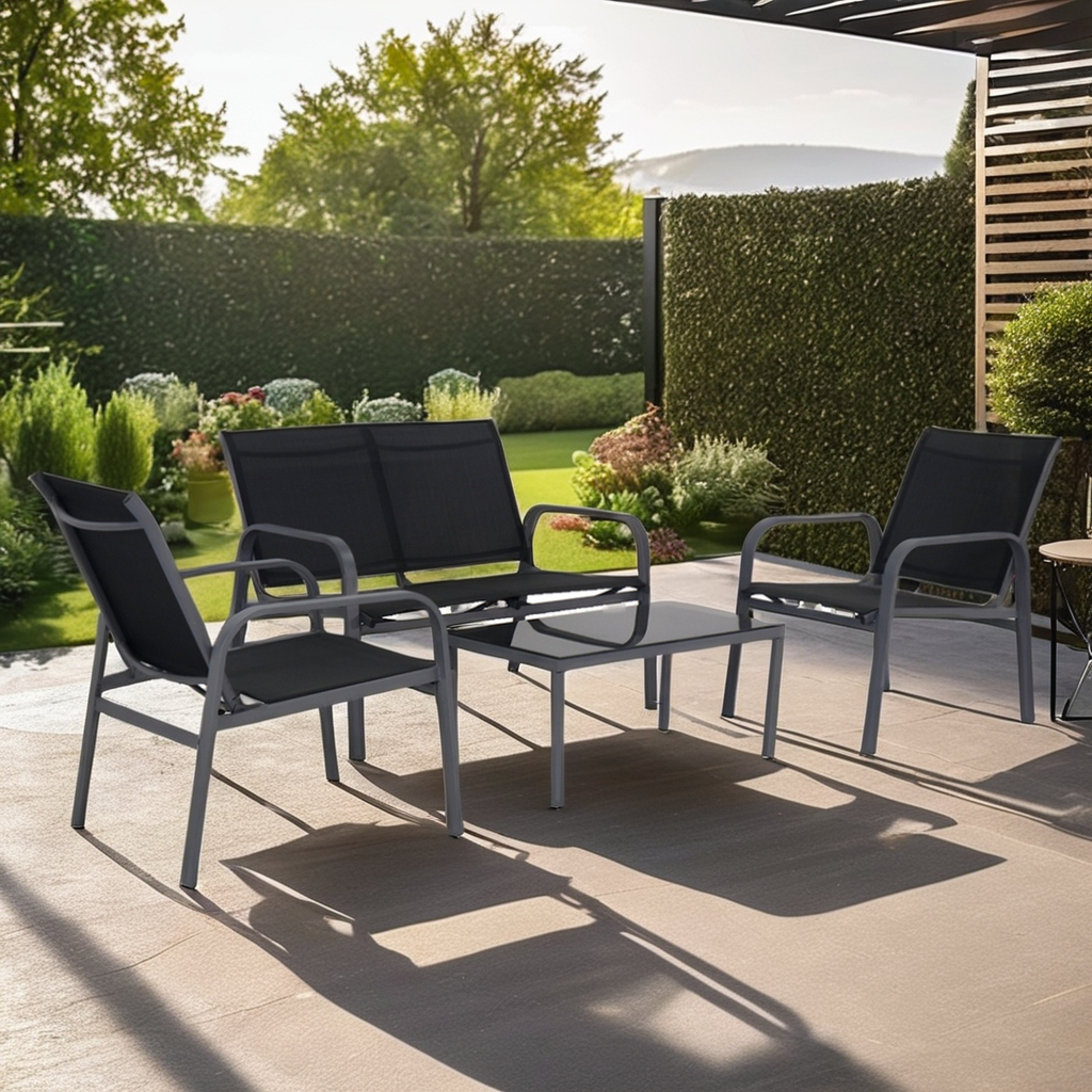 Modern Style High Quality Metal Desk and Chair set Outdoor Furniture waterproof high-grade durable sofa low price hot sale