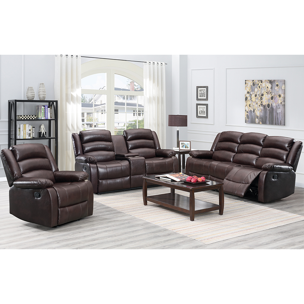 CY Comfortable Seating Corner Leather Power Recliner Fabric Sofa Recliner, Fabric Recliner Sofa Set for Living Room