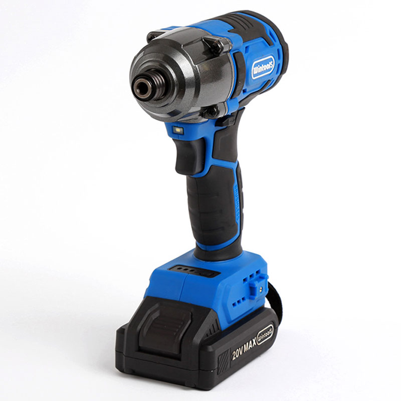 Wintools rechargeable 18V li-ion brushless electric impact cordless screwdriver with 2000Mah battery
