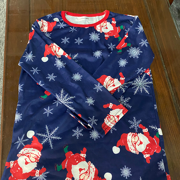 LANANNMOR Family clothes pajama set home dress parent child pajamas