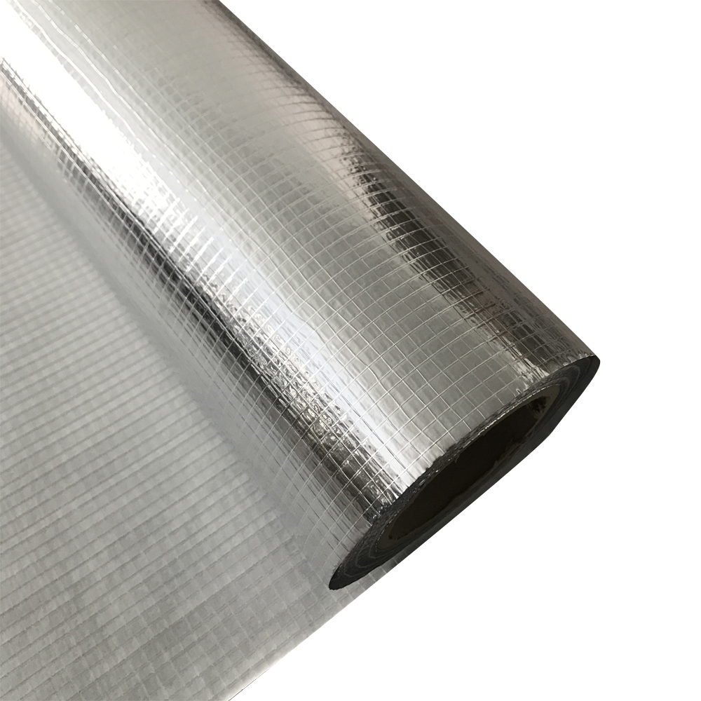 Aluminum foil coated mesh fiberglass fabric
