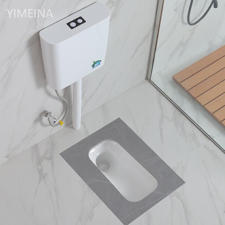 Selling Sintered Stone Squatting Pan Design Eco-friendly Water Closet Ceramic Squatting Pan