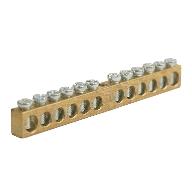 CNGP Brass Neutral terminal bus bar DIN rail Screw Connector Electrical Ground Terminal Block