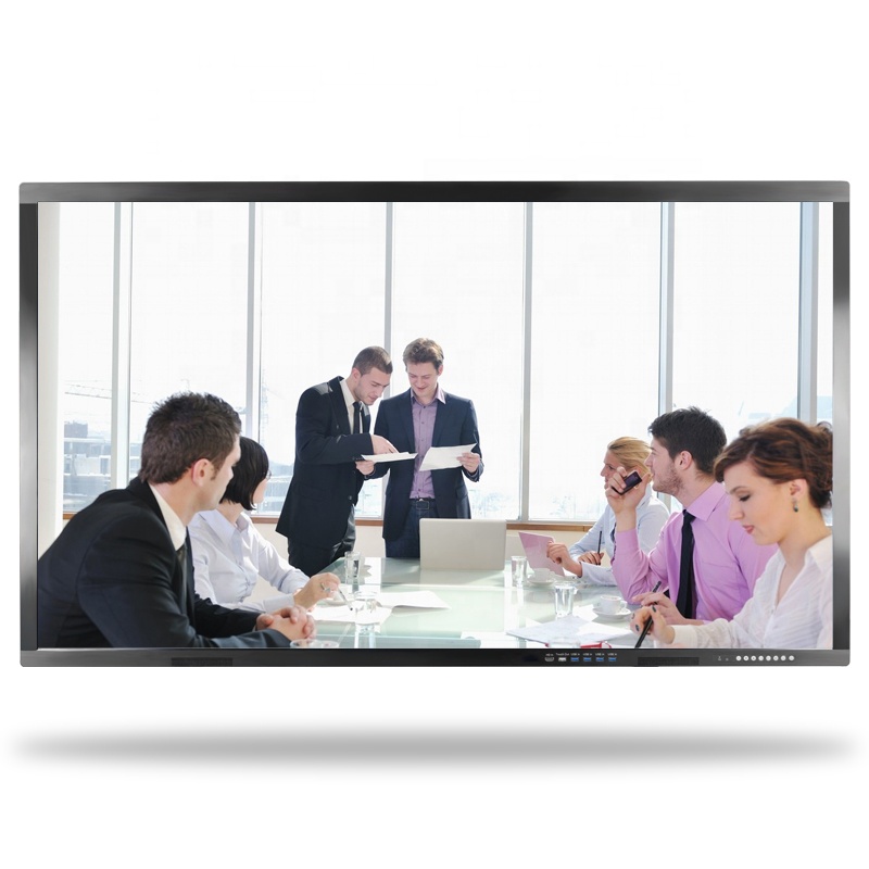 65-дюймовый сенсорный экран 4k lcd, инфракрасный сенсорный стеклянный экран и беспроводной монитор с настенным креплением