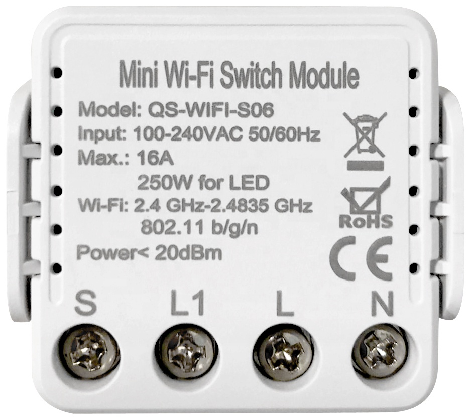 Мини Wi-Fi релейный переключатель Aihomestyle, Новое поступление, 100-240 в 16 А, белое мобильное приложение для управления и Голосовое управление Alexa для Smart Life 240 В