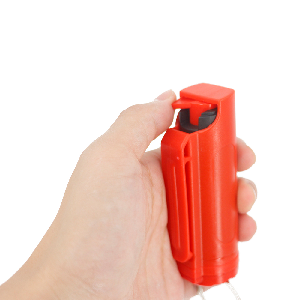 Led Emergency Personal Guarder Alarm Peper Ladies 25ml Shell Keychain Self Defense Pepper Spray