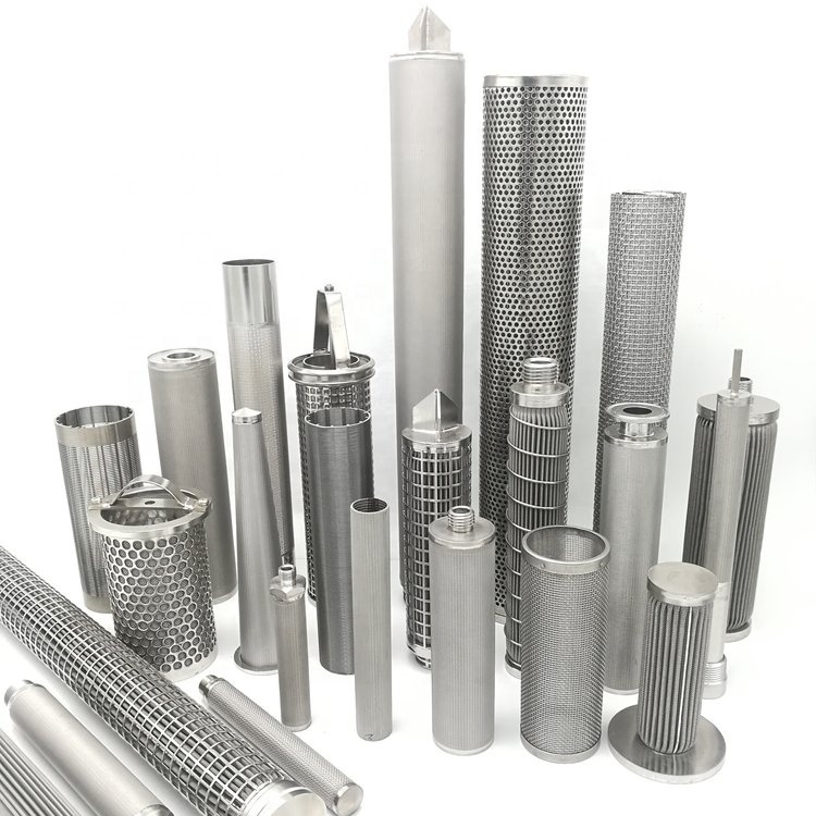 LIANDA 100 Micron Stainless Steel 316L Mesh Filter Sintered Filter Element for Distilled Alcohol Filtration Whisky Vodka