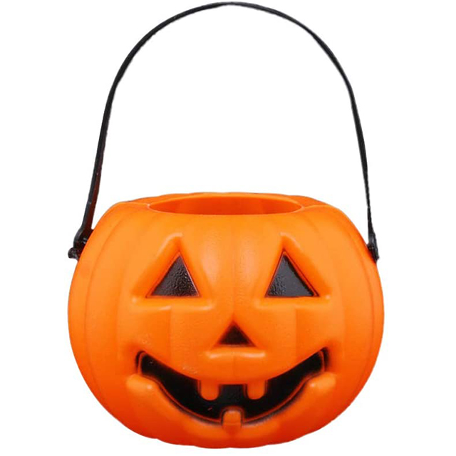 Pumpkin Light Halloween Pumpkin Bucket Children Portable Candy Can Large Medium and Small Pumpkin Set Festival Decoration