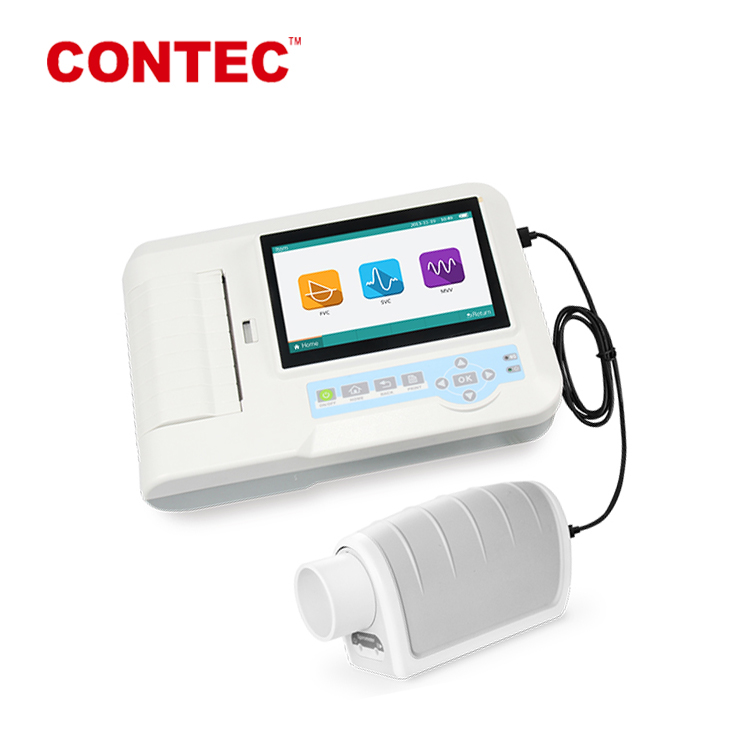 CONTEC SP100 Портативный сенсорный экран цифровой спирометр дыхательный диагностический Спирометрия