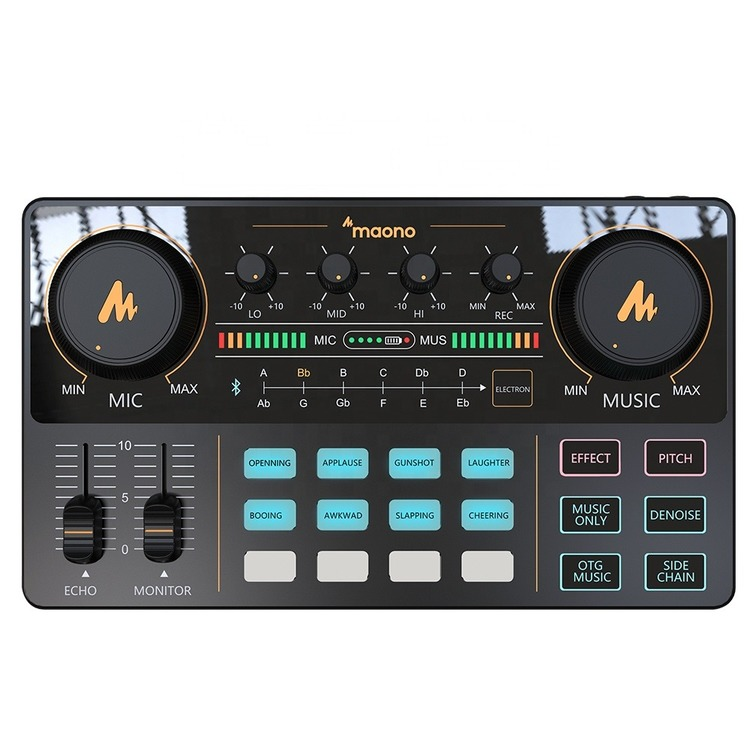 MAONOCASTER External Sound Card Portable All-In-One Production Recording Studio Audio Interface