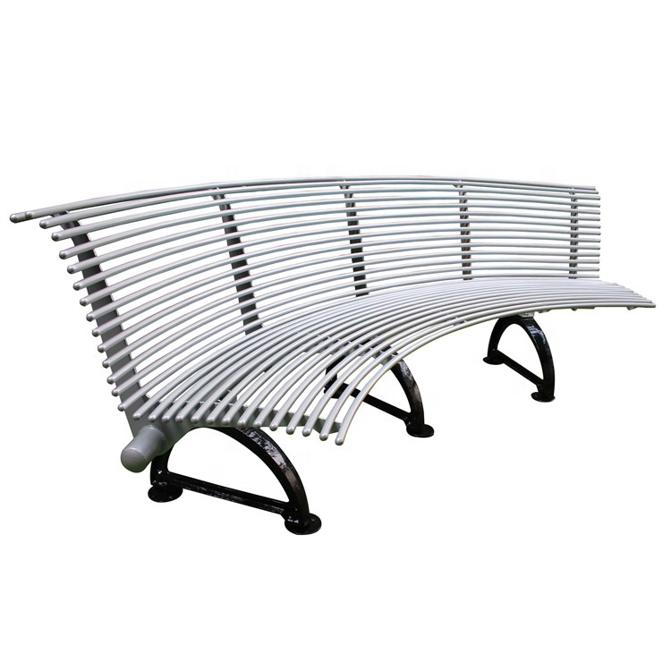 Gavin street and park furniture outdoor metal garden seating curved benches