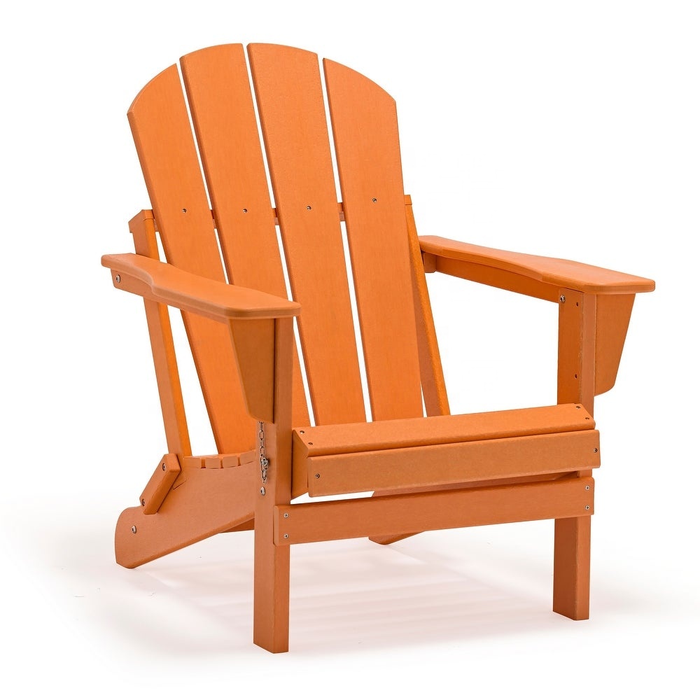 D-road Colorful Outdoor Beach Patio Garden Waterproof Plastic Wood Folding Adirondack Chair