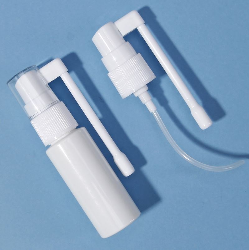 20ml PET plastic bottle with long nozzle sprayer for oral spray