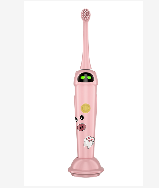 Children Sonic Travel Rechargeable Slim Brushing Modes Timer Kids Electric Toothbrush