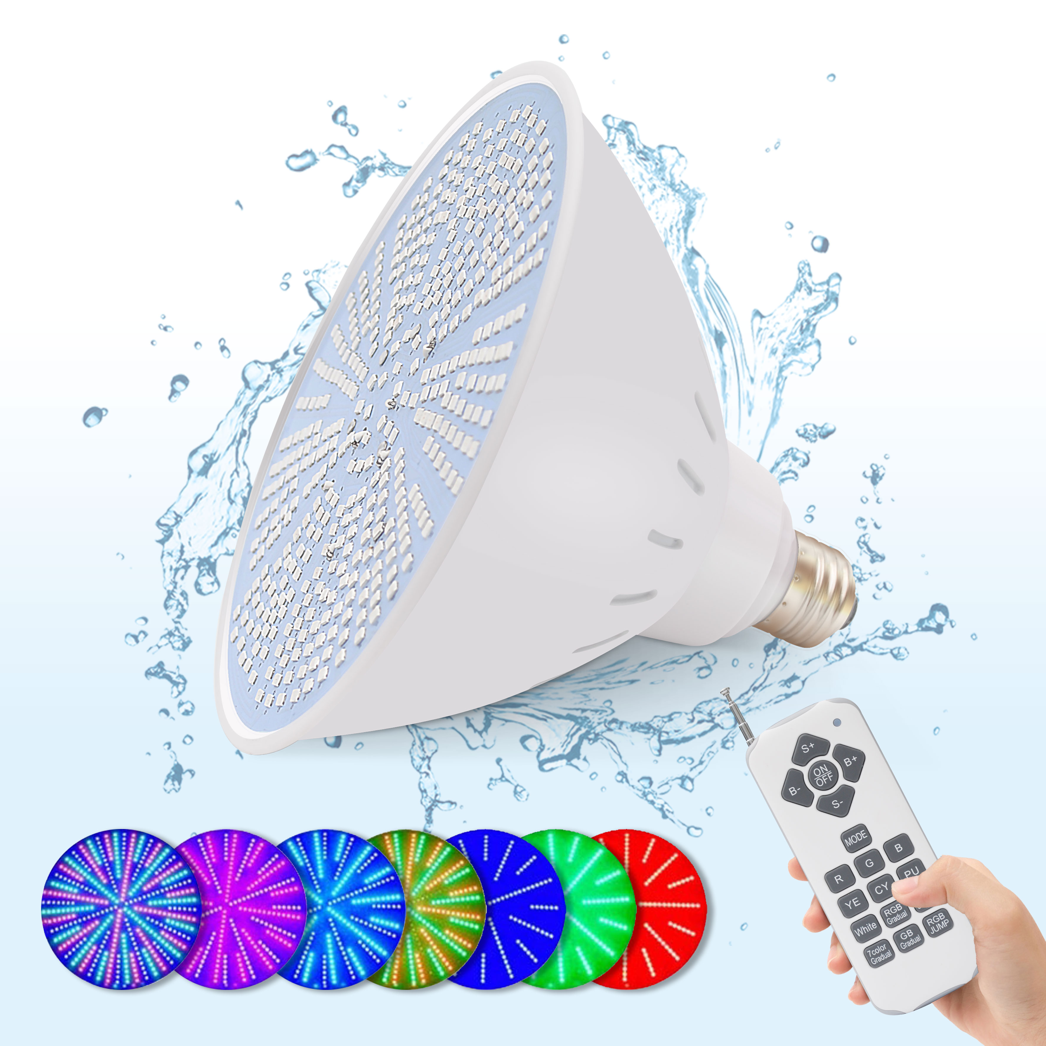 Best price swimming pool light 10w E26 E27 led par56 RGB par56 led