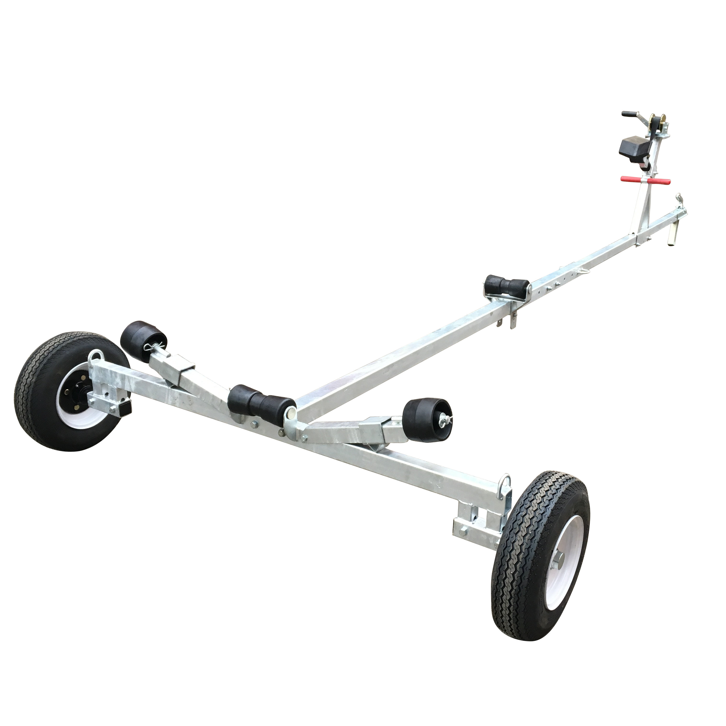 Dual axle boat trailer 2ton fully galvanized boat trailer frame