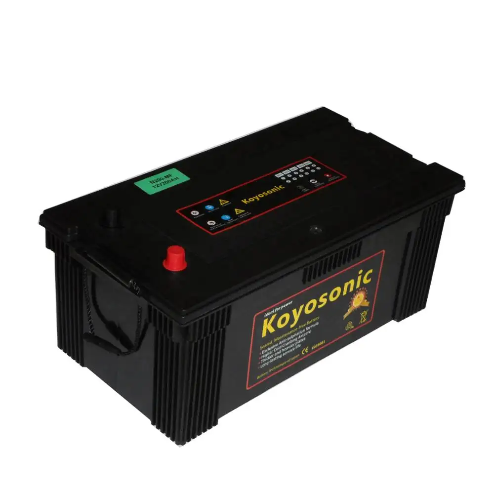 Wholesale Car Battery N200 Heavy Duty Battery 12V 200ah Auto Electrical Battery