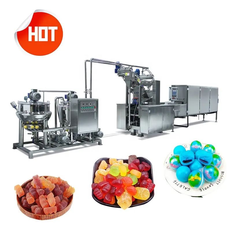 Factory Small Vitamins Gummy Candy Maker Halal CBD Gummy Candy Make Machine Factory Price