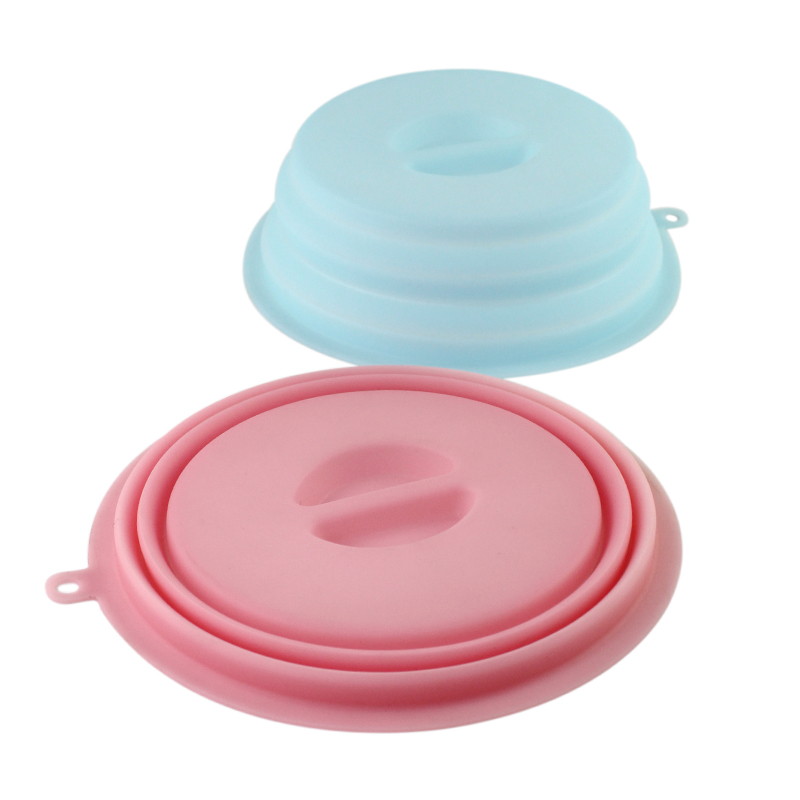 Non Toxic Vented Silicone Microwave Plate Cover Prevents Food Splatter Collapsible Microwave Cover for Food