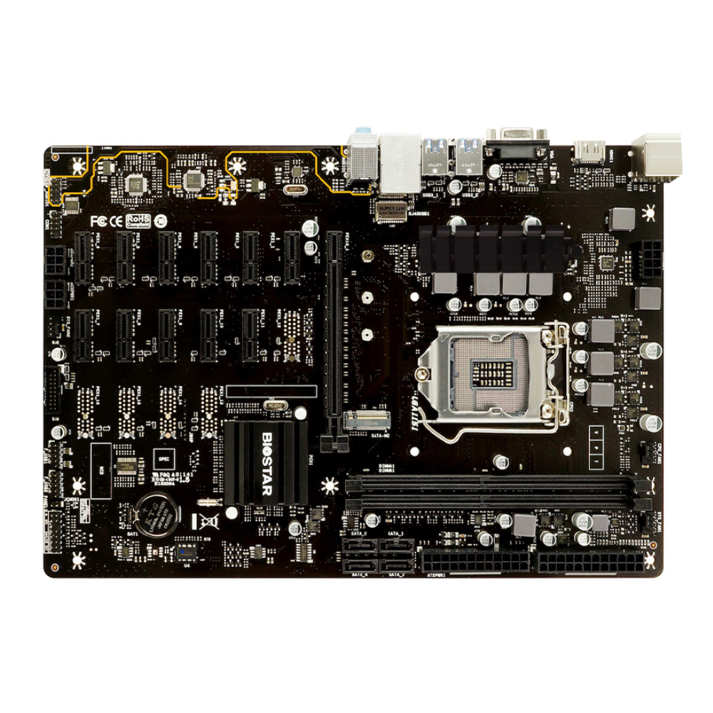 Материнская плата B250 miner LGA1151 DDR4 с поддержкой 12 UPUs