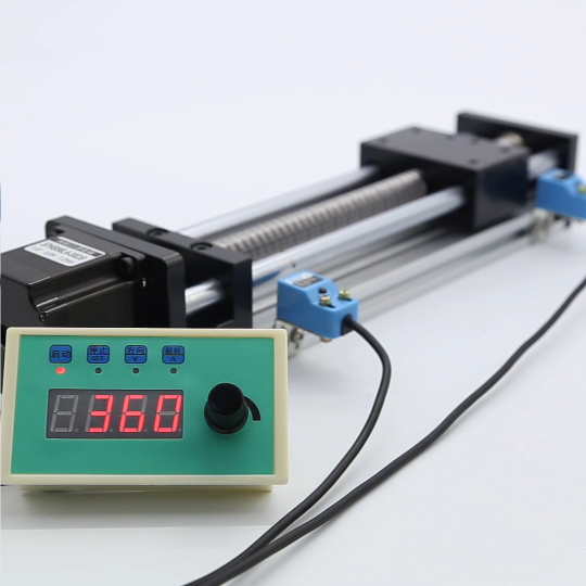 EB slide module dual optical axis stepper motor ball screw set miniature lifting electric linear guide