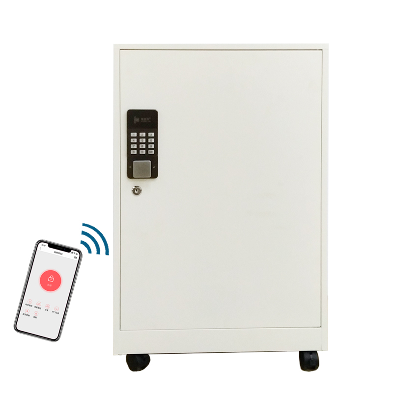 Office Equipment Movable Steel File Cabinet with Combination Digital Smart Lock Safe Storage Filing Cabinet