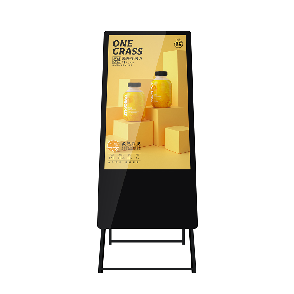 49" advertising digital signage display touch screen smart board miroir photobooth Free movement rechargeable battery
