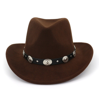 HT-0317 Latest Design Classic Adult Plain Couple Party Cowboy Hat Western Cowboy Hat for Men Women