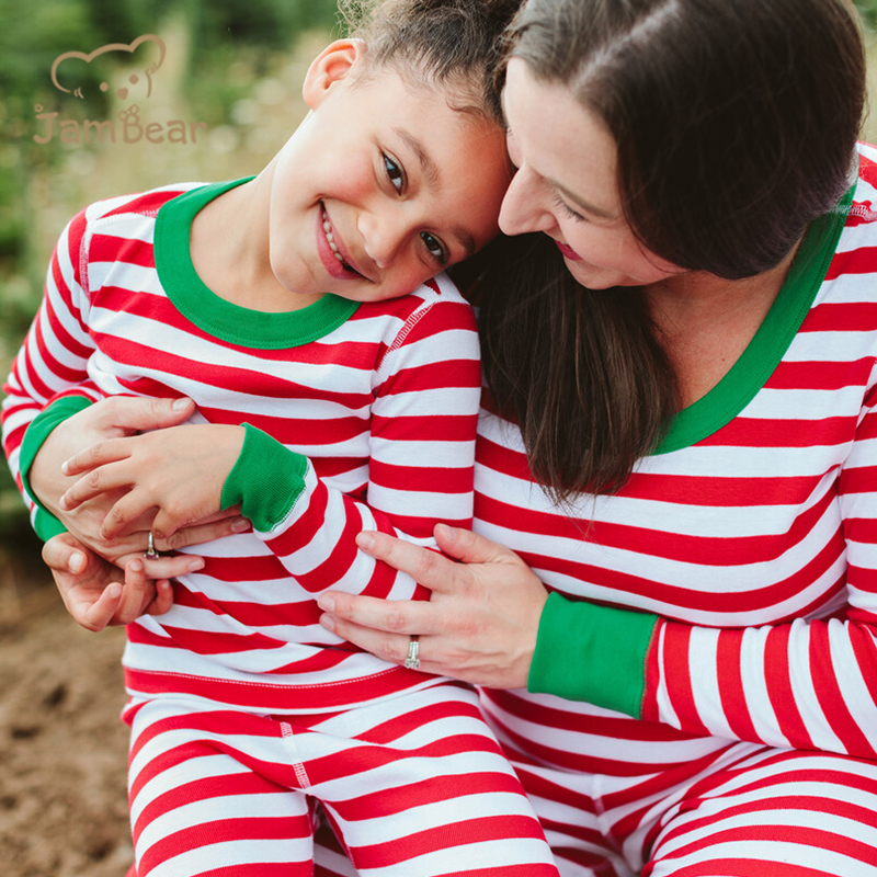christmas pjs Bamboo Cotton Family Pajamas Environmental Sleeping Pajamas For Kids Eco-friendly Childrens christmas jammies