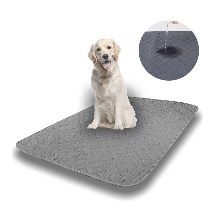 Waterproof  Dog Pee Pad Reusable Washable Soft Dog Training Pee Pads Reusable Pee Pad for Dogs