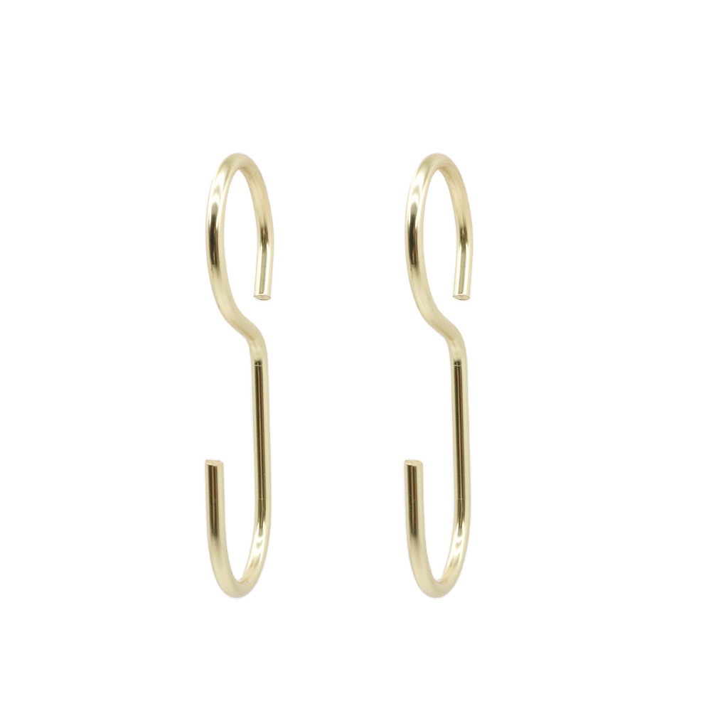 Modern Shower Curtain Accessories Iron Metal 12pcs/set Shower Curtain Hook Decorative Hooks