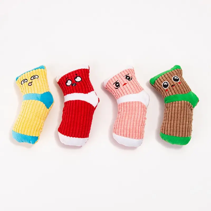 Pet Interactive Dogs Plush Squeaky Chew Toy Christmas stockings Grinding Teeth, Talking Toys