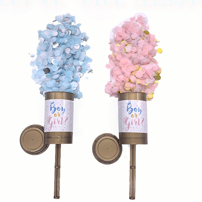 Объявление о поле пуш-ап Confetti Poppers генератор конфетти для Baby Shower или для вечеринки по случаю Дня Рождения вечеринок