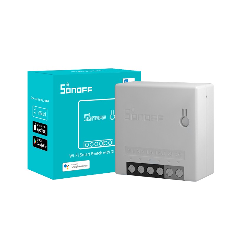 Интеллектуальный выключатель света SONOFF мини R2 10A экшн-камера с Wi-Fi подключением Сделай Сам интеллектуальный выключатель света Модуль охранной сигнализации умный дом беспроводной двусторонний переключатели Ewelink с Alexa Google Home