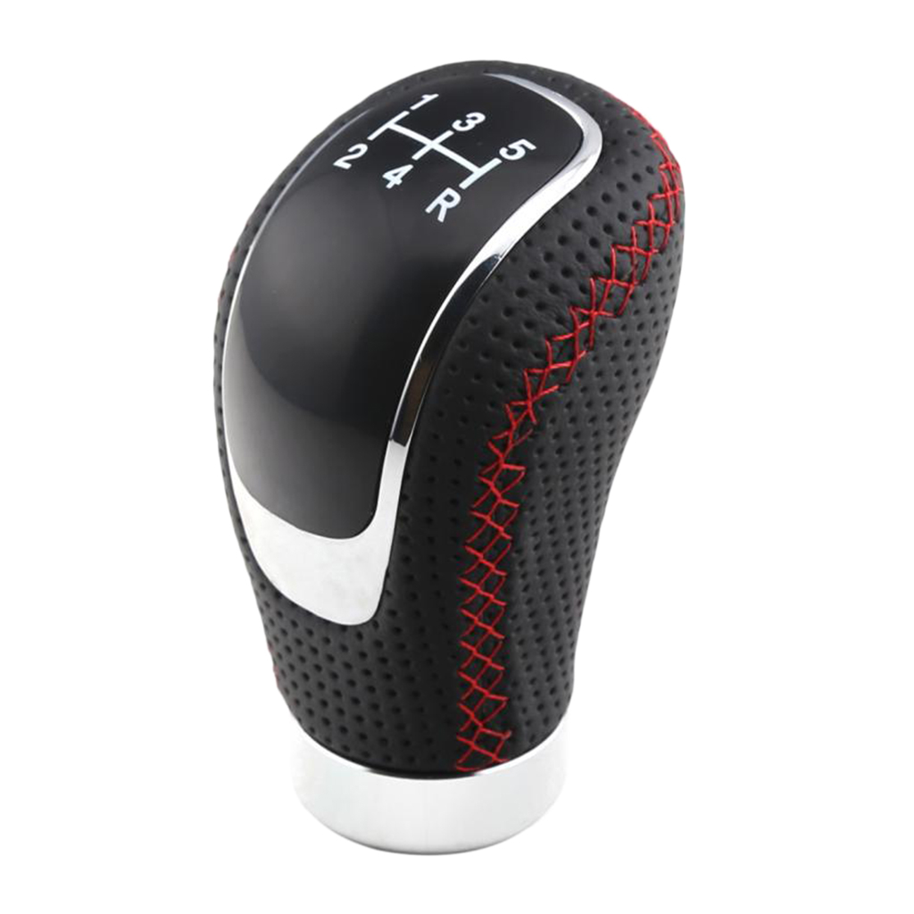 5 Speed Manual Car Gear Shift Knob Shifter Boot Stick Shifter Lever Stitching Gear Shifter Knob For Automatic Manual Cars