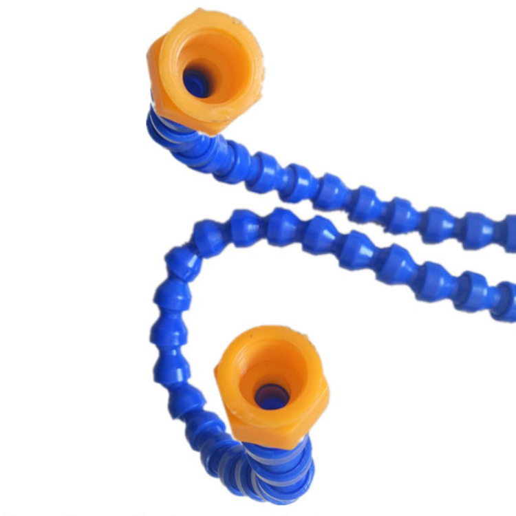 Blue adjustable flexible cnc coolant hose flexible gooseneck cooling pipe