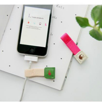 Excellent hand feeling stylish atmosphere leather cord winder new cute group reasonable cord device