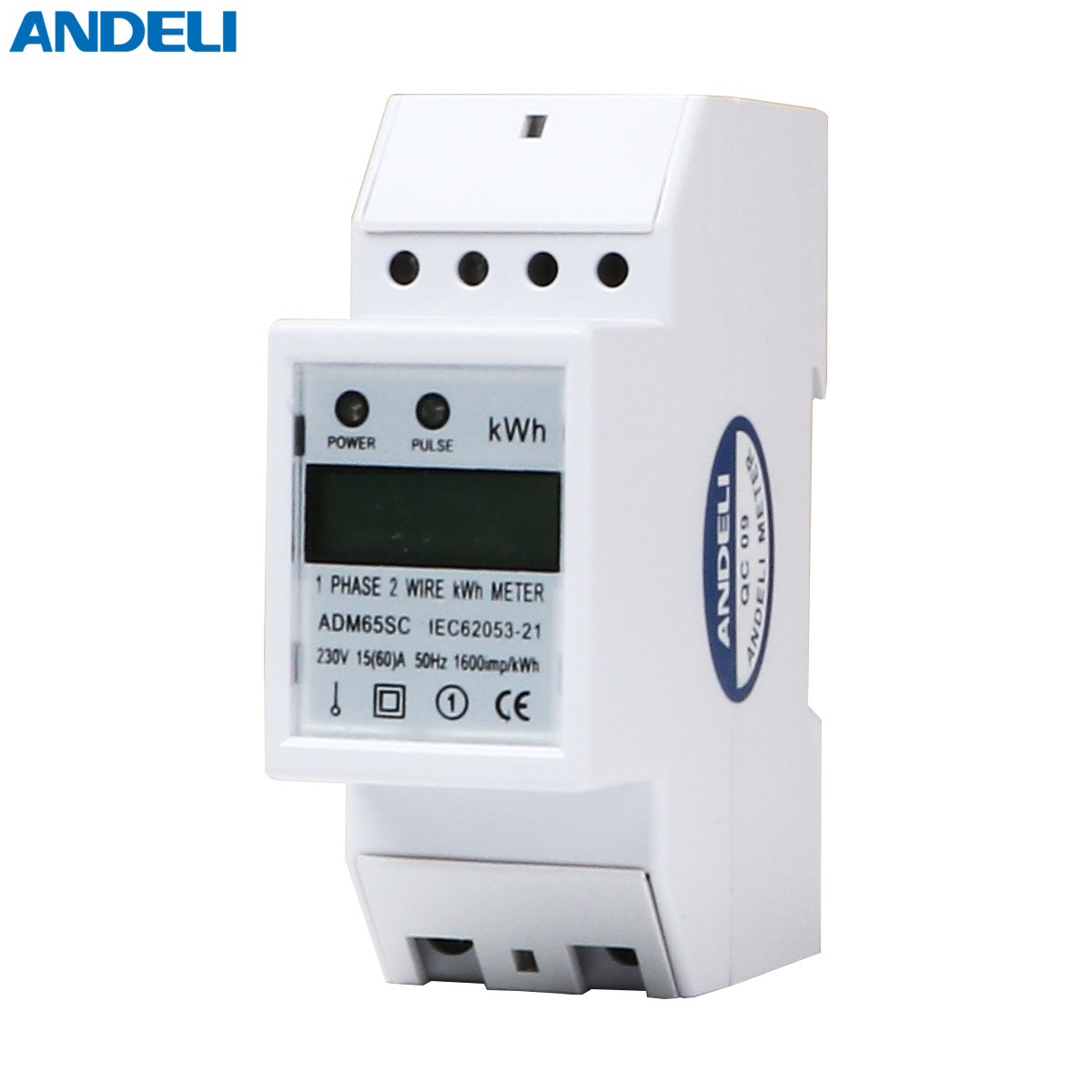 ADM65SC счетчика энергии одиночной фазы 10-60A 220V ANDELI кВтч