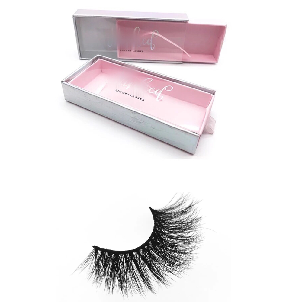 Private label free 25m 3d mink eyelashes samples wholesale lashes custom pink empty lash boxes packaging supplies