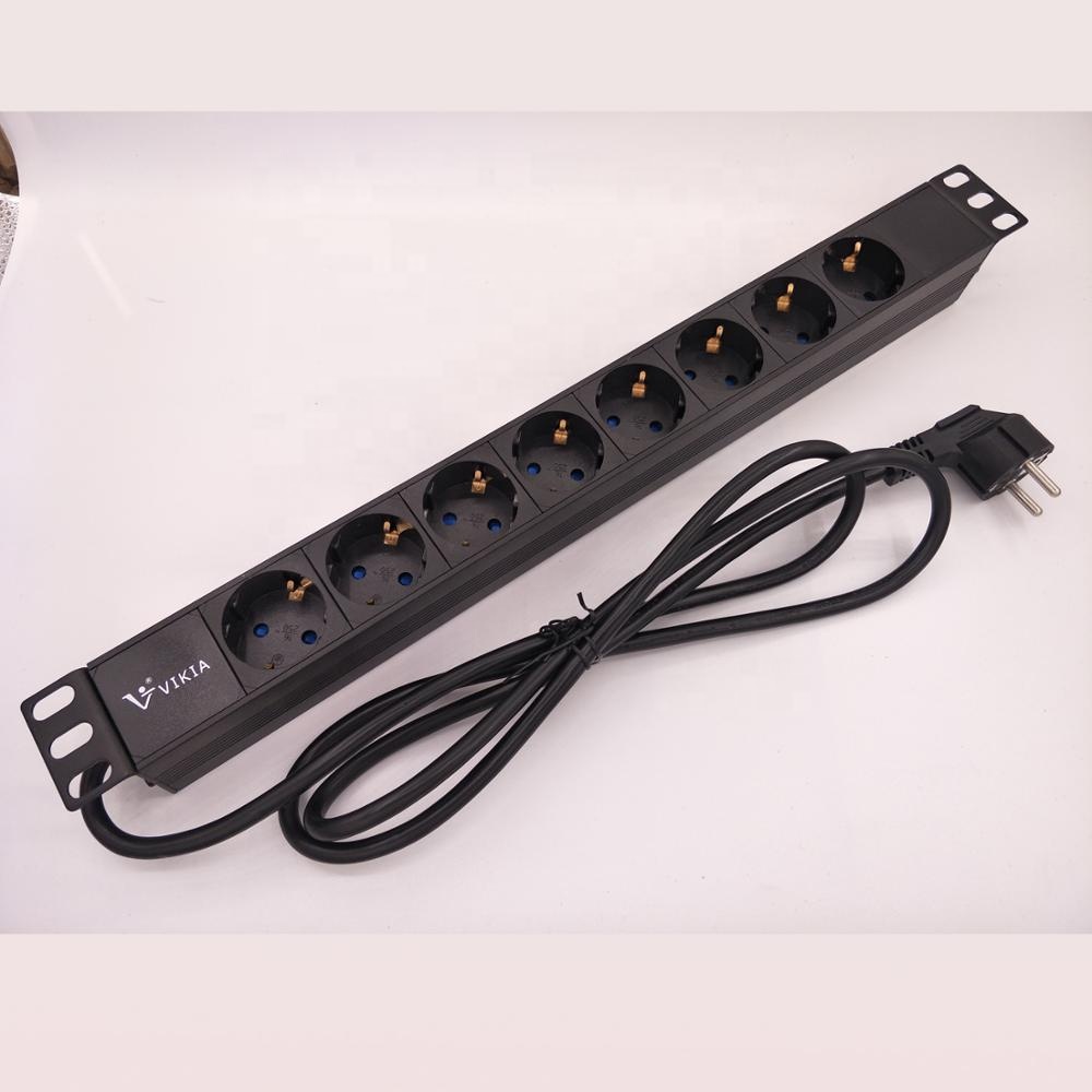 1U 8ways Shuko type power distribution unit
